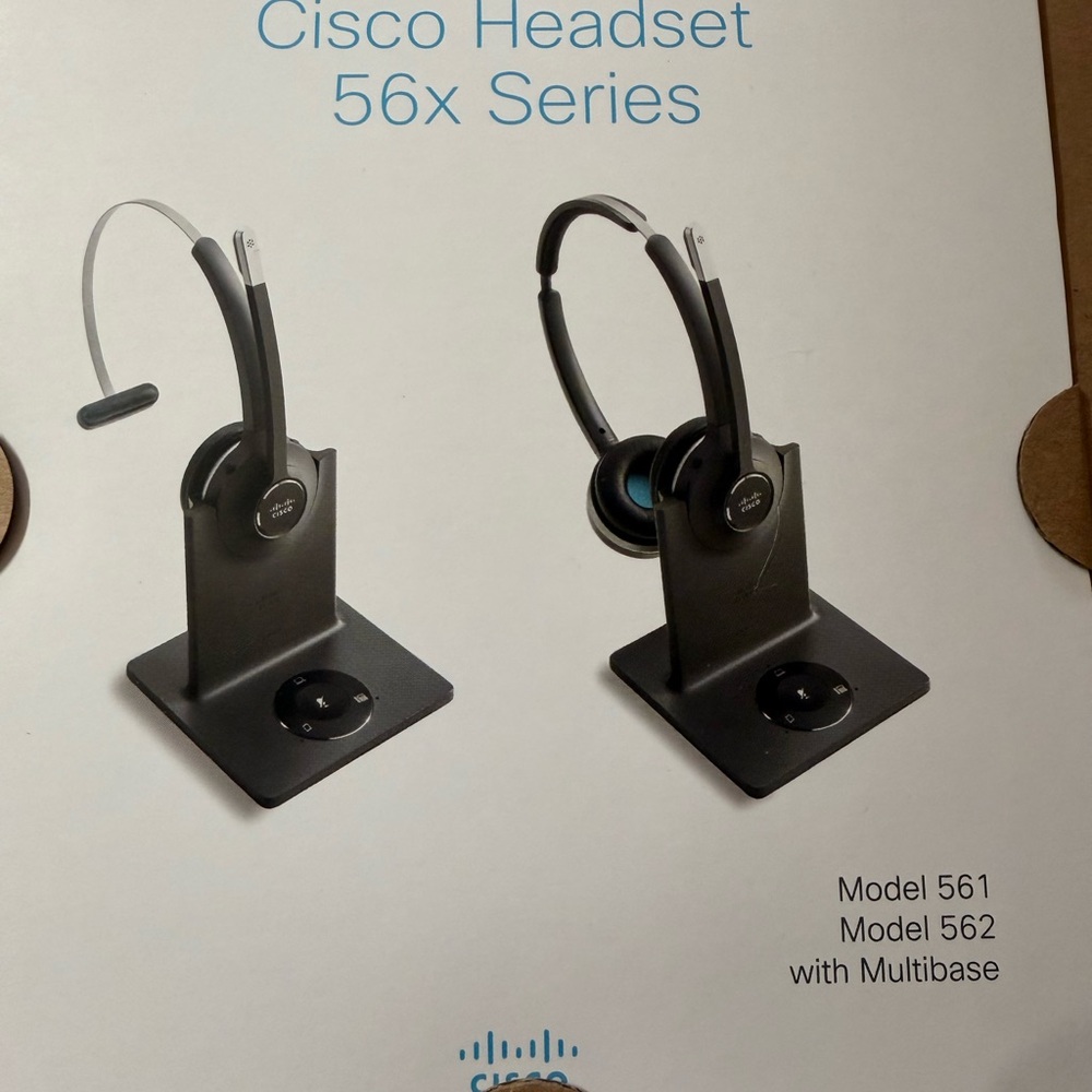 Cisco 56x Series Wireless Headset with Multibase